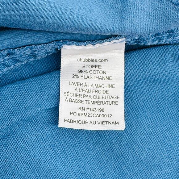 Chubbies Original Stretch Twill Shorts Mens Sz XXL The Big Blues 5.5" Inseam - Picture 8 of 8